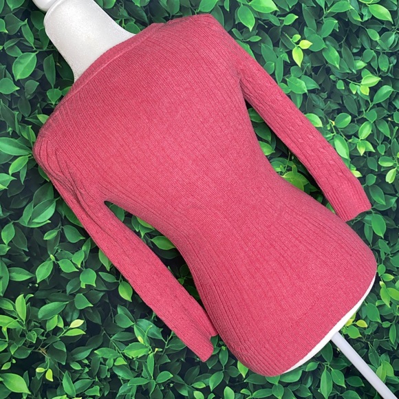 HOLLISTER PINK LONG-SLEEVE COTTON TOP · SIZE L - Picture 5 of 6